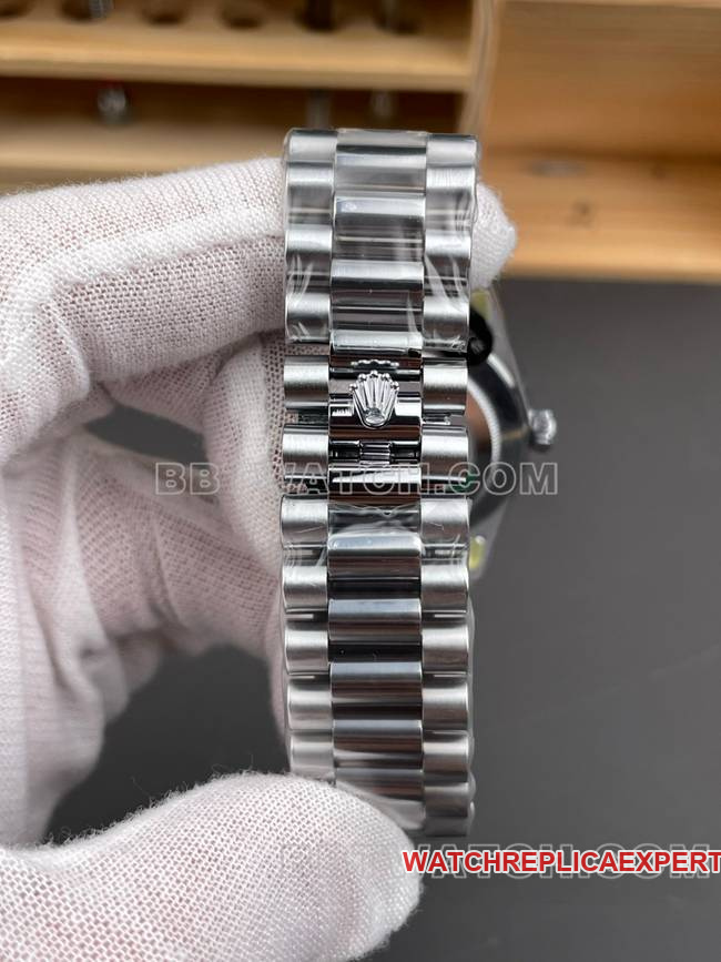 collectible watch CBD factory Day-DateRolex3255 mechanical ice blue dial40mmbraceletlive photos