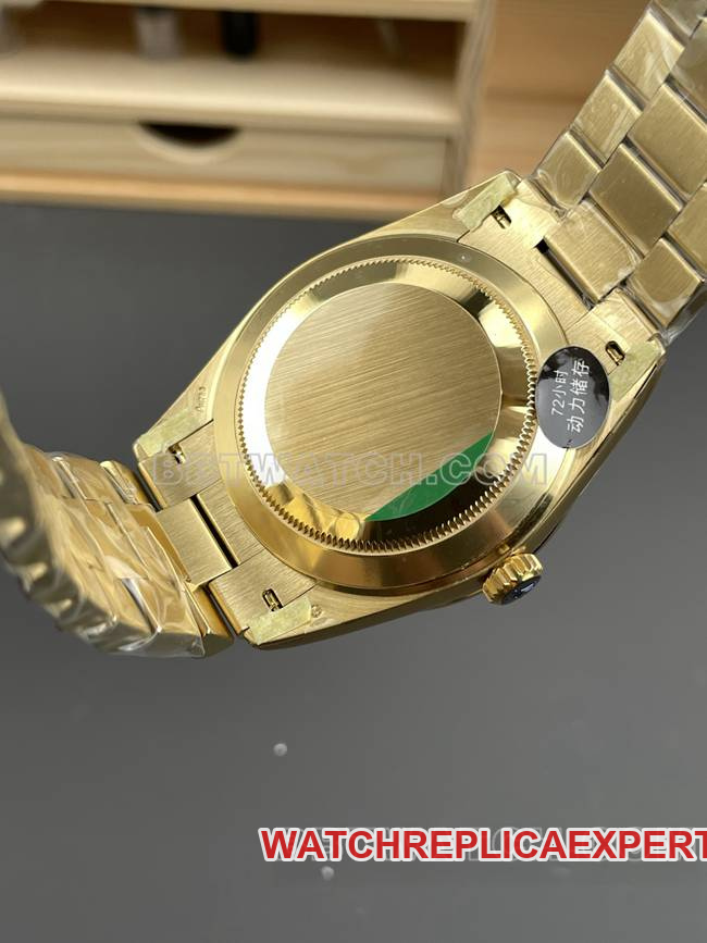1:1replica watch CBD factory Day-DateRolex3255 mechanical mother-of-pearl disc 40mm caseback live photo
