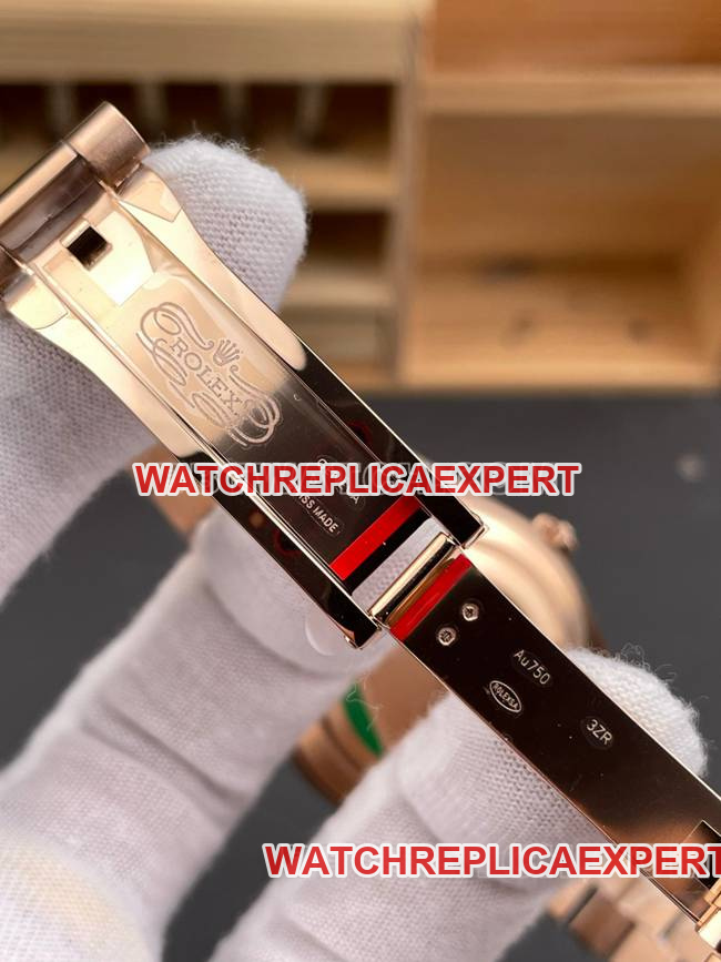 collectible watch CBD factory Day-DateRolex3255 mechanical rose gold smoked black dialclasp live photos