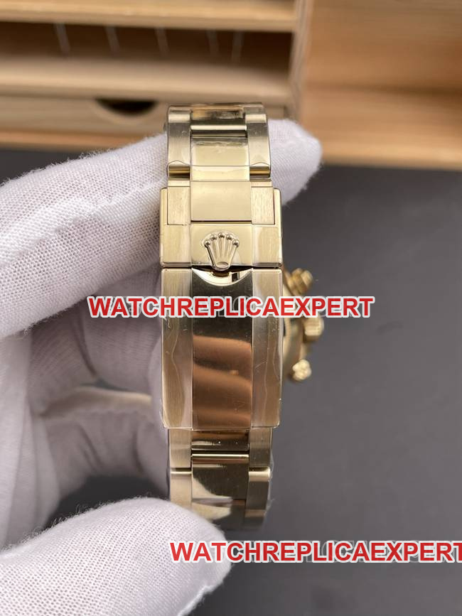 1:1replica watch Daytonagreen dialCBD factory Rolexyellow gold4130 mechanical braceletlive photos