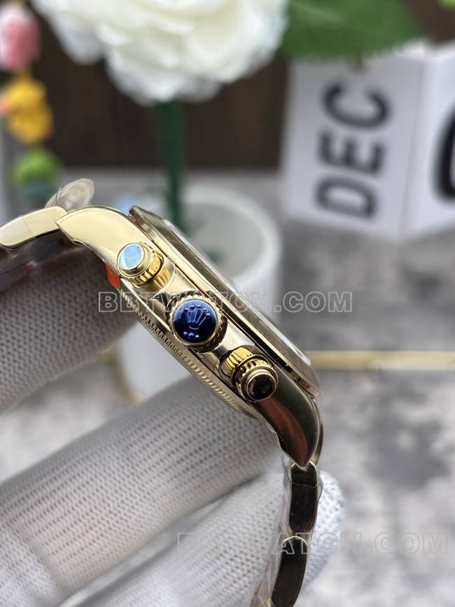 watch Daytona gold plate CBD factory Rolexyellow gold4131 mechanical side live photo