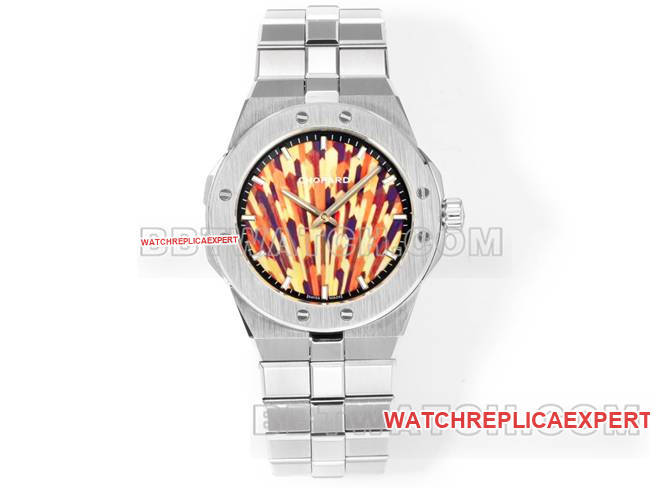 top-tier watch Xueshan Aoyi GH factory Chopard brown plate 41mm front live photo