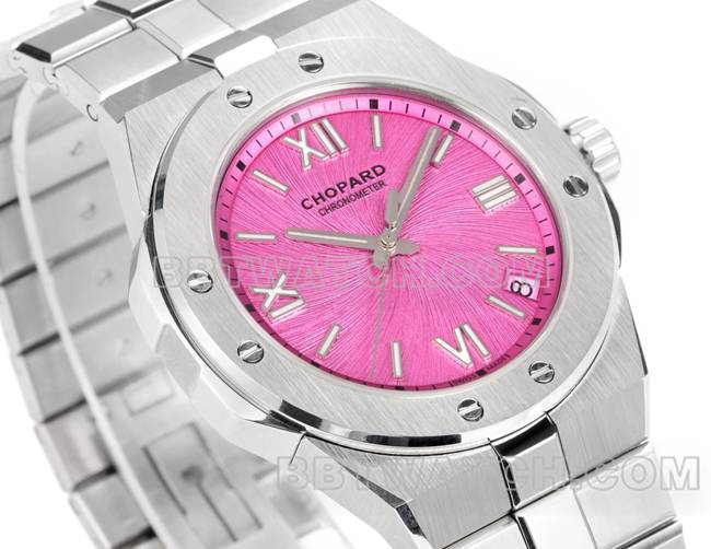 collectible watch Snow Mountain Aoyi GH Factory Chopard Pink Plate 41mmfront live photo