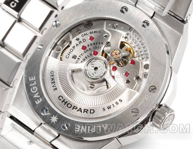 1:1replica watch GH factory Chopard Snow Mountain Proud Wing red plate 41mm caseback live photo