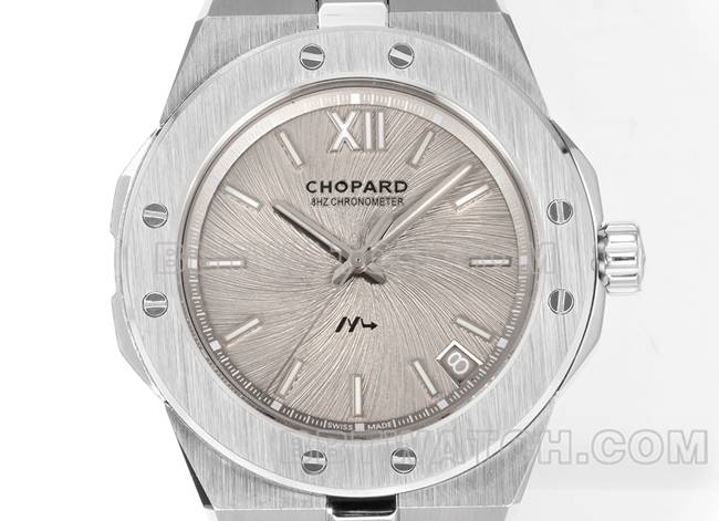 watch GH factory Chopard snow mountain proud wing light gray plate 41mm front live photo