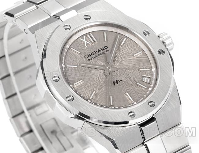 watch GH factory Chopard snow mountain proud wing light gray plate 41mm front live photo