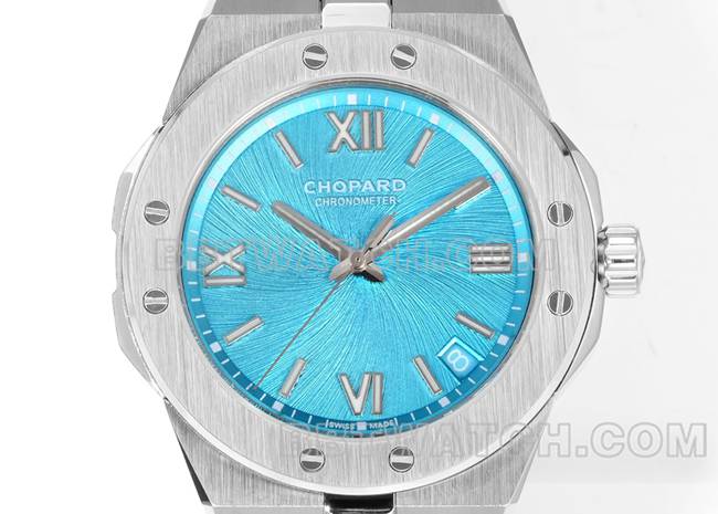 top-tier watch GH factory Chopard snow mountain proud wing gemstone blue dial41mmfront live photo