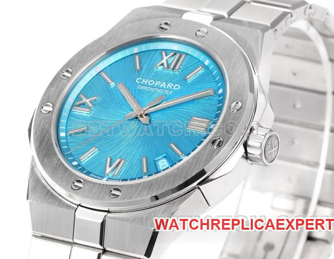 top-tier watch GH factory Chopard snow mountain proud wing gemstone blue dial41mmfront live photo