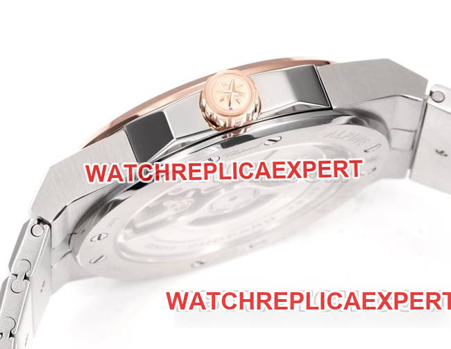 collectible watch GH factory Chopard snow mountain proud wing gray plate 41mm gold steel braceletfront live photoside live photo