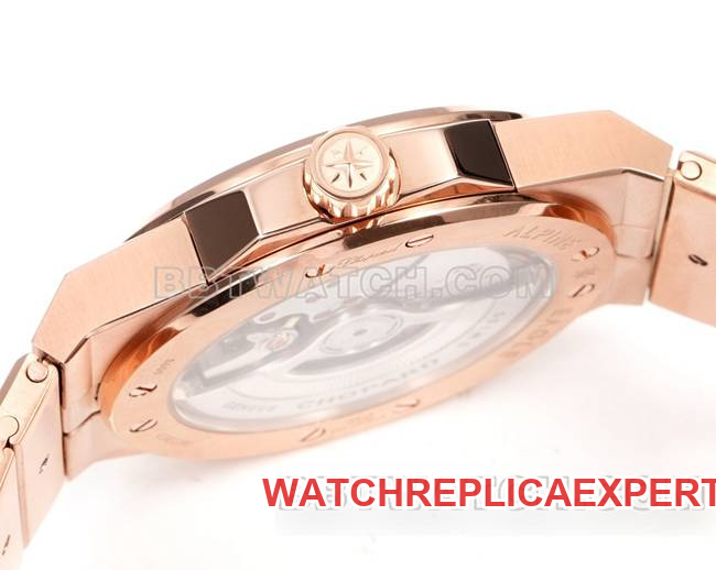 top-tier watch ChopardGH factory snow mountain proud wing green dial41mmrose gold steel braceletside live photo