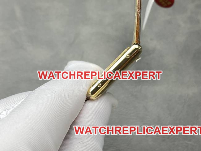 top-tier watch tank DR factory Cartier silver white dialquartz brown leather braceletside live photo