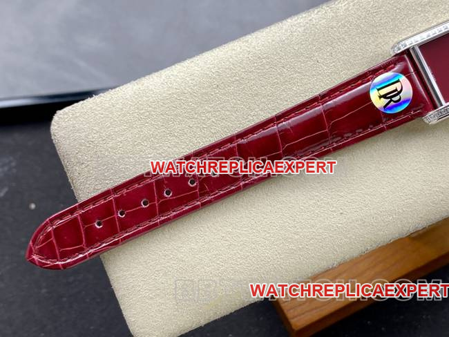 collectible watch DR factory Cartier tank red dial quartz red braceletbraceletlive photos