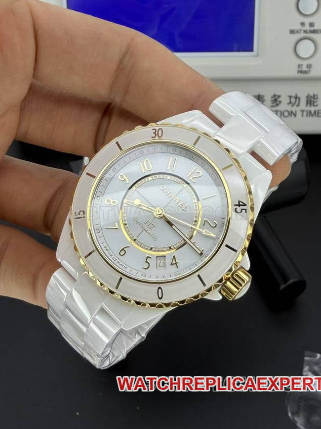 1:1replica watch ChanelBV factory white dial38mm mechanical front live photo