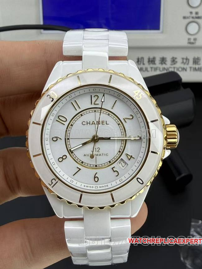 1:1replica watch ChanelBV factory white dial38mm mechanical front live photo