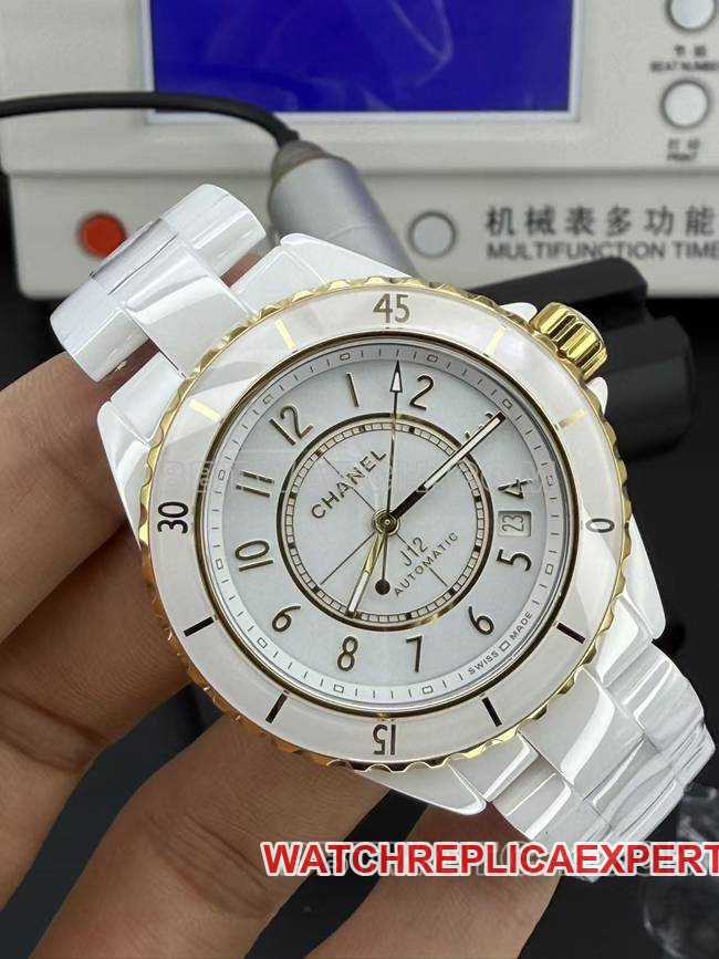 1:1replica watch ChanelBV factory white dial38mm mechanical front live photo