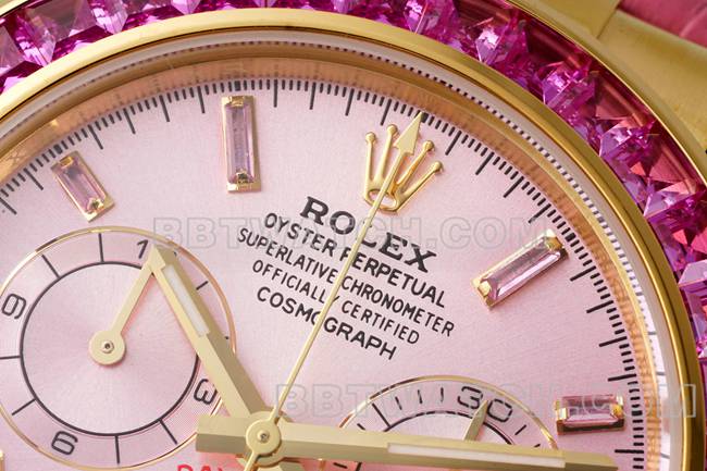 top-tier watchPPM factoryDaytonaRolex pink platemoissanitediamond bezel126538TROfront live photo