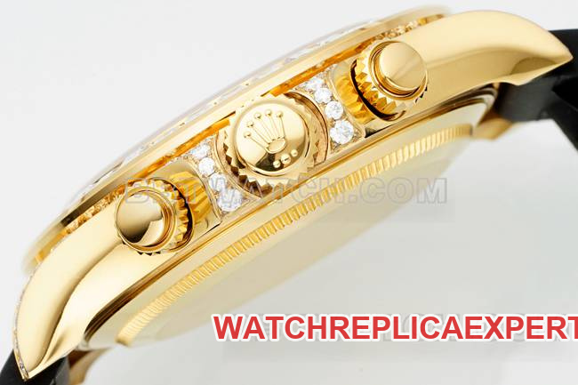 collectible watch PPM factory DaytonaRolex turquoise disc moissanite diamond bezel126538TROside live photo