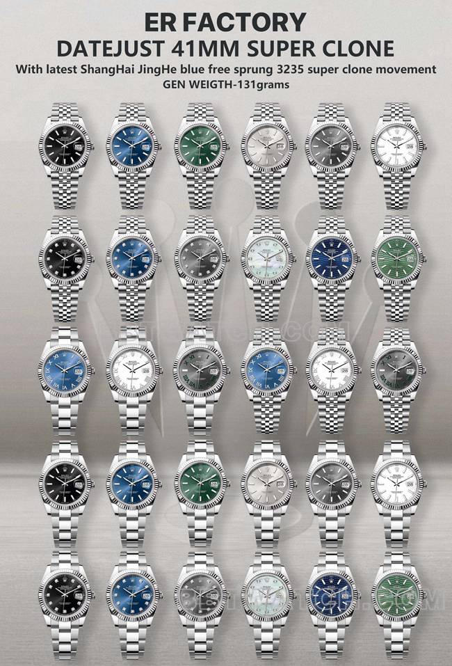 ERF factory date display type genuine and fake comparison evaluation Rolex gray plate top-tier table