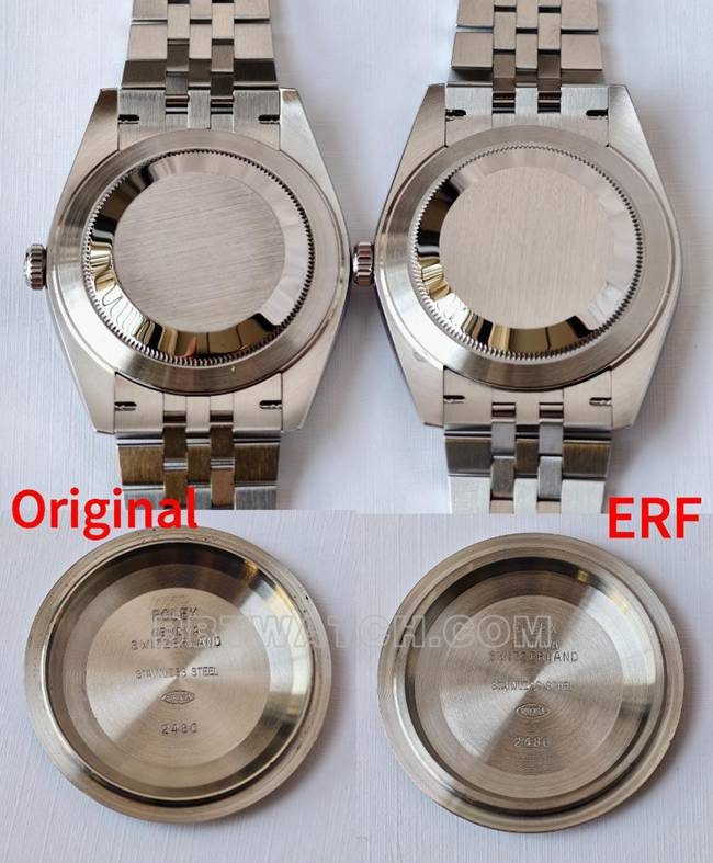 ERF factory date display model genuine and fake comparison evaluation Rolex gray plate top-tier table appearance live photos
