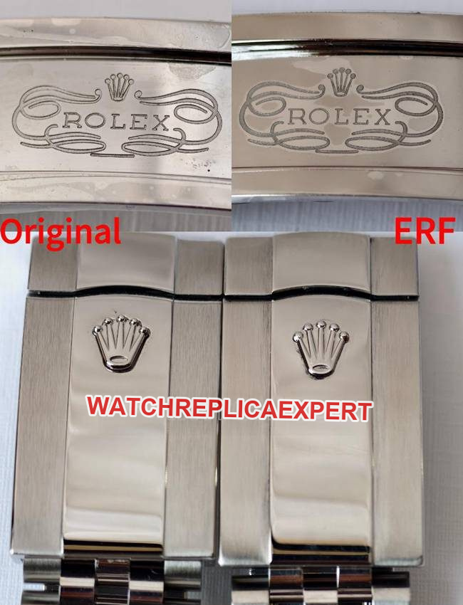 ERF factory date display model genuine and fake comparison evaluation Rolex gray plate top-tier table appearance live photos