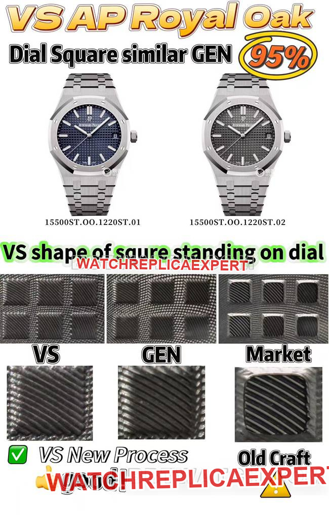 VS FactoryAudemars PiguetRoyal Oaktop-tier watch 15500 comparison Genuine review front live photo