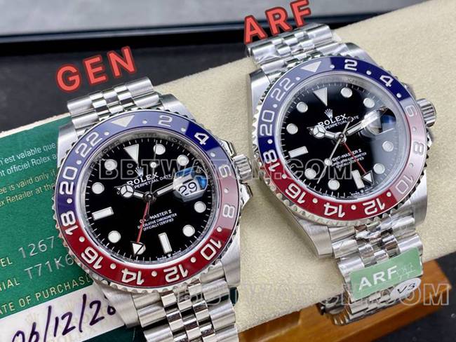 ARF Factory Rolex Top collectible watches GMT Cola Ring 126710 Review