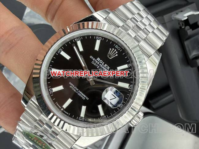 collectible watch ERF factory log Rolexblack dial3235 mechanical front live photo