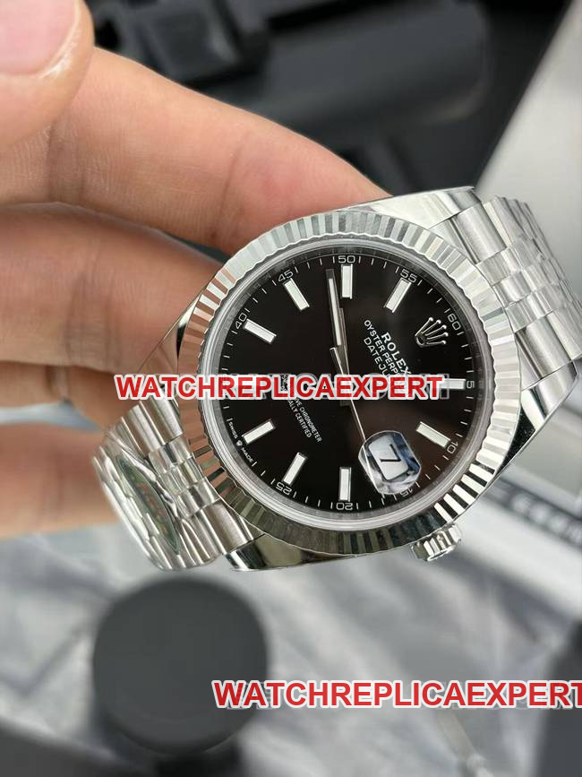 collectible watch ERF factory log Rolexblack dial3235 mechanical front live photo