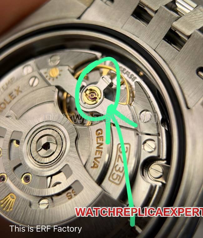 collectible watch ERF factory log Rolexblack dial3235mechanical movementlive photos