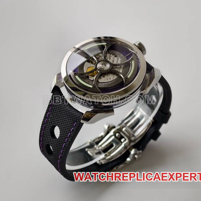 1:1replica watch MB&F purple plate K1 factory mechanical rubber bracelet live photo