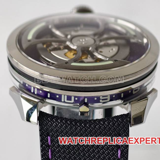 1:1replica watch MB&F purple plate K1 factory mechanical rubber bracelet live photo