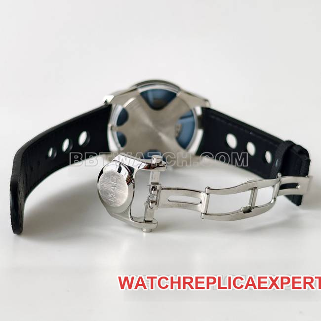 watch MB&Fblue dialK1 factory mechanical rubber braceletcaseback live photo