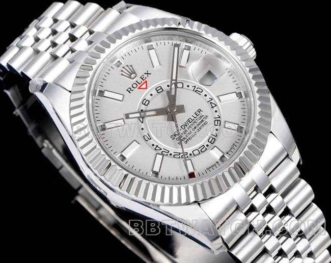 top-tier watch Navigator AR+ factory Rolexwhite dial mechanical front live photo