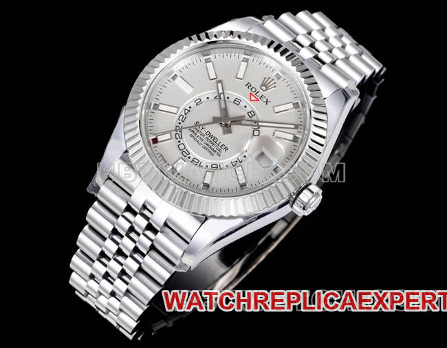 top-tier watch Navigator AR+ factory Rolexwhite dial mechanical front live photo