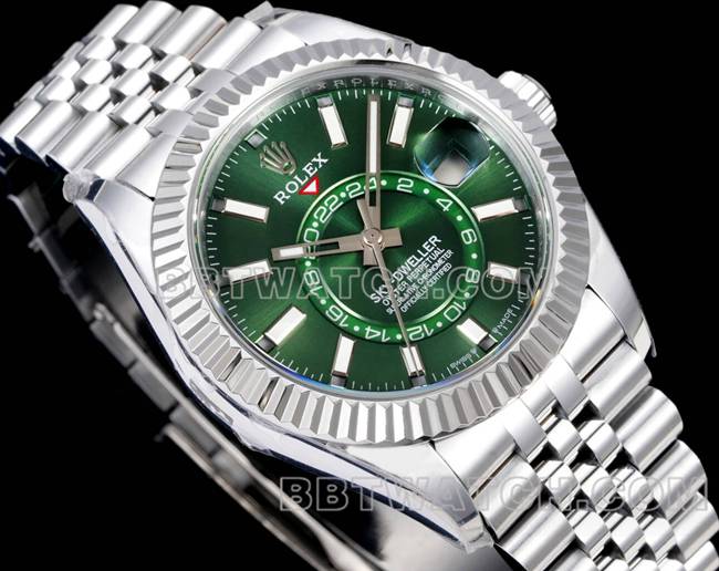 1:1replica watch Navigator AR+ factory Rolexgreen dial mechanical front live photo
