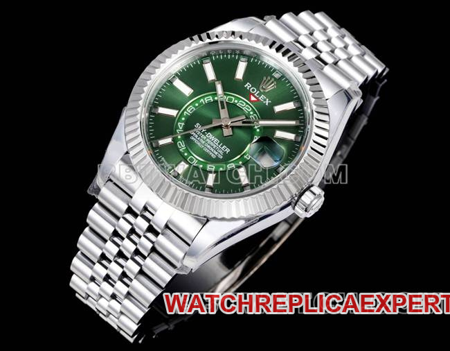 1:1replica watch Navigator AR+ factory Rolexgreen dial mechanical front live photo