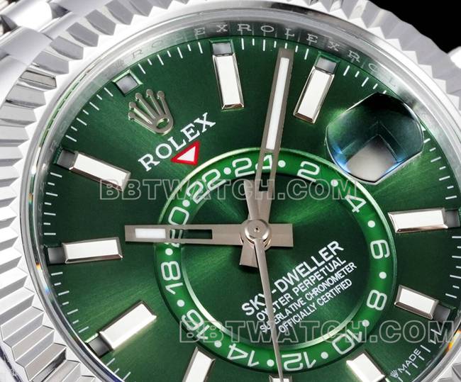 1:1replica watch Navigator AR+ factory Rolexgreen dial mechanical front live photo