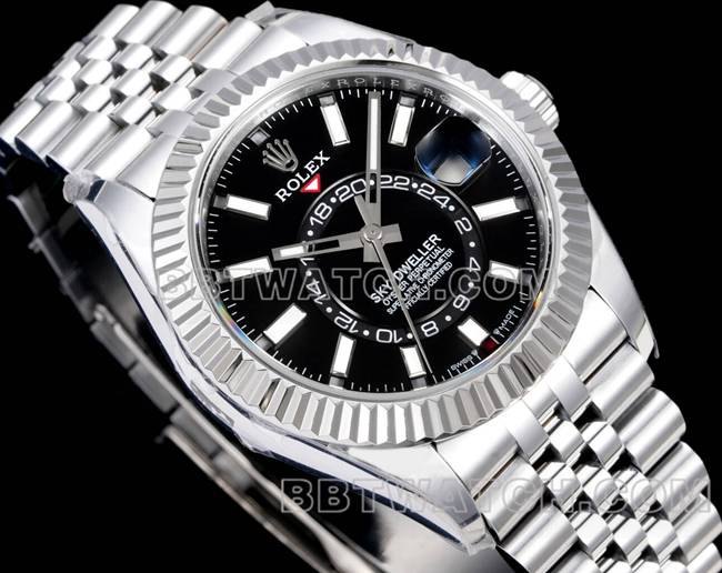 watch Navigator AR+ factory Rolexblack dial mechanical front live photo