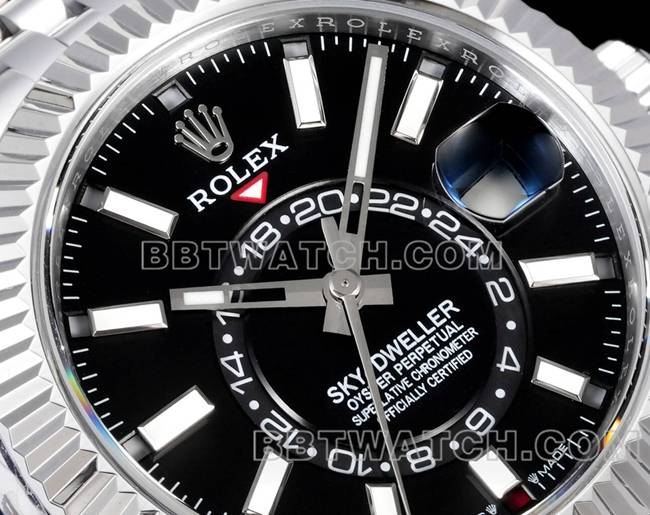 watch Navigator AR+ factory Rolexblack dial mechanical front live photo