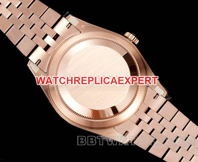 collectible watch AR+ factory pilot rolexblue dial mechanical rose gold steel braceletcaseback live photo