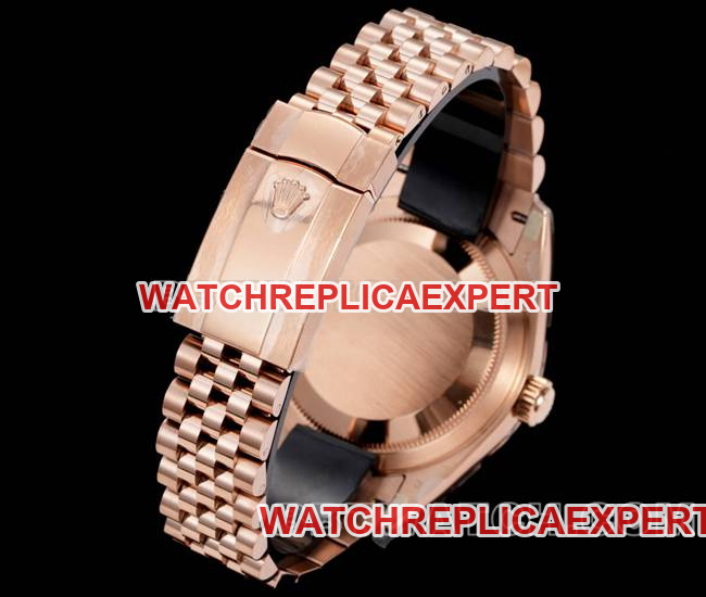 collectible watch AR+ factory Rolex Navigator brown dial mechanical rose gold steel braceletlive photos
