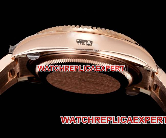 1:1replica watch AR+ factory Rolex pilot white dial mechanical rose goldside live photo