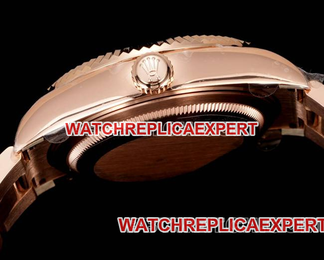 1:1replica watch AR+ factory Rolex pilot white dial mechanical rose goldside live photo
