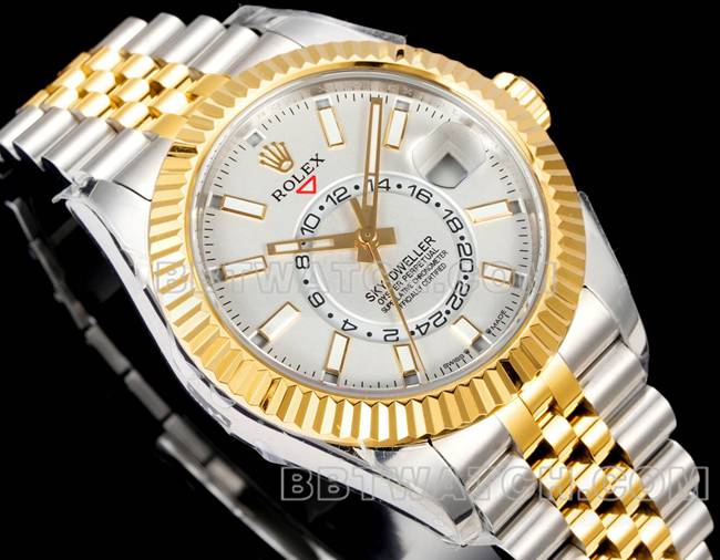 1:1replica watch RolexAR+ factory pilot white dial mechanical room gold front live photo