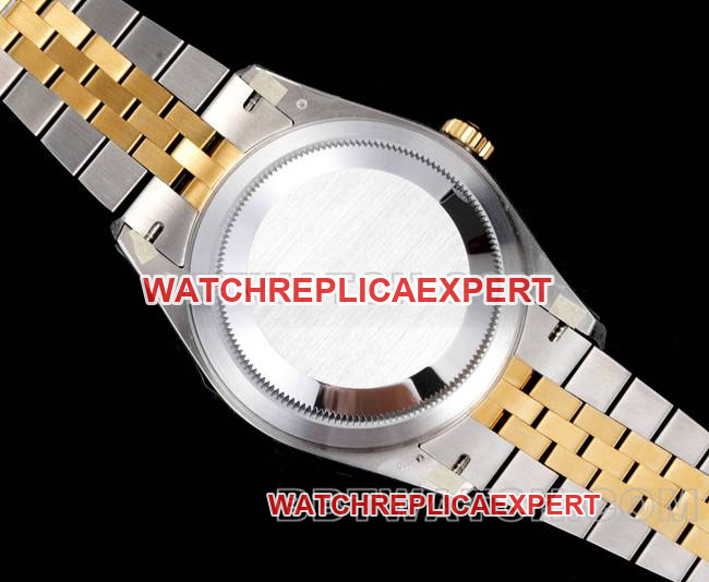 watch RolexAR+ factory pilot gold plate mechanical room gold caseback live photo