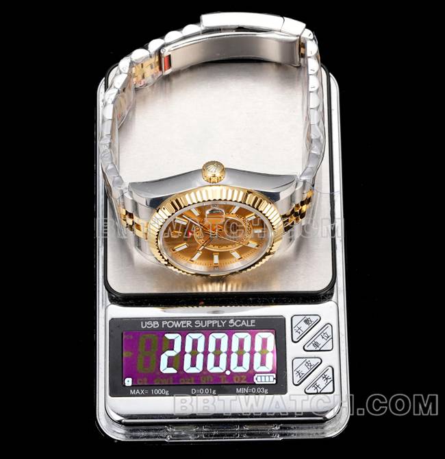watch RolexAR+ factory pilot gold disc mechanical gold weight live photos