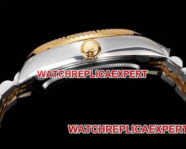 collectible watch RolexAR+ factory pilot black dial mechanical room gold side live photo