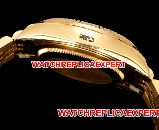watch Navigator AR+ factory Rolexwhite dial mechanical yellow goldside live photo