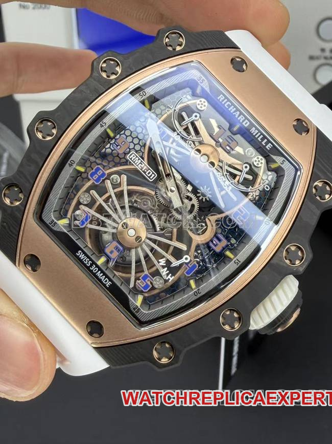 1:1replica watch RM factory Richard Milletourbillon mechanical RM 21-02front live photo