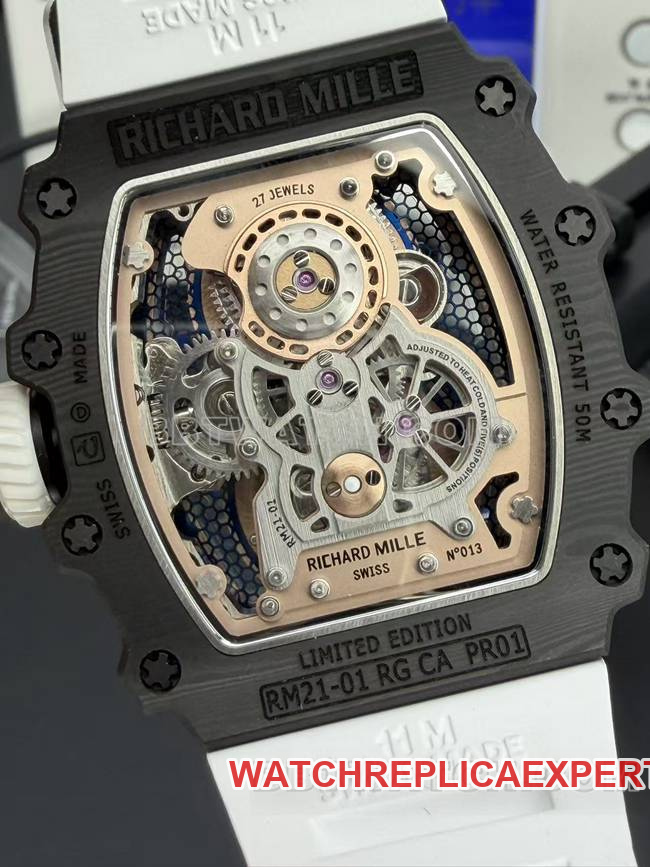 1:1replica watch RM factory Richard Milletourbillon mechanical RM 21-02caseback live photo